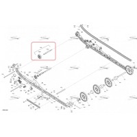 503196253 Ролик каток передний для снегоходов Ski-Doo