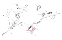 709403095 Ручка резинка грипса руля левая для квадроциклов Can-Am OUTLANDER G3 XMR