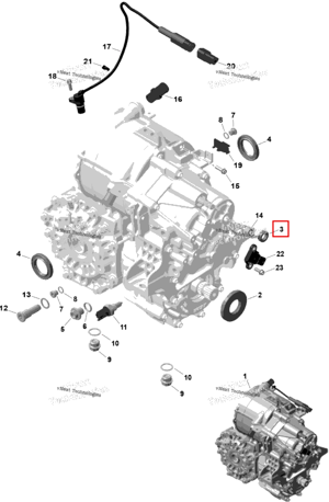 Сальник Included дюйм комплект прокладок Can-Am 420250457
