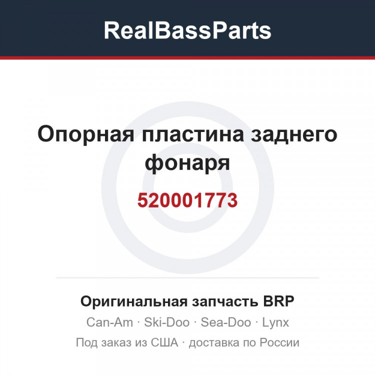 520001773 Опорная пластина заднего фонаря
