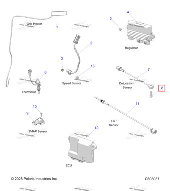 7517262 Винт M8 X1 25 X30 шестигранный / FL YD