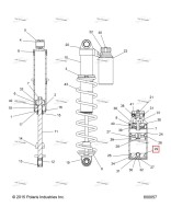Торцевой крышка RES 2 чёрный 1020207 Polaris 800 AXYS Pro RMK LE 155 (2017) (1800420)