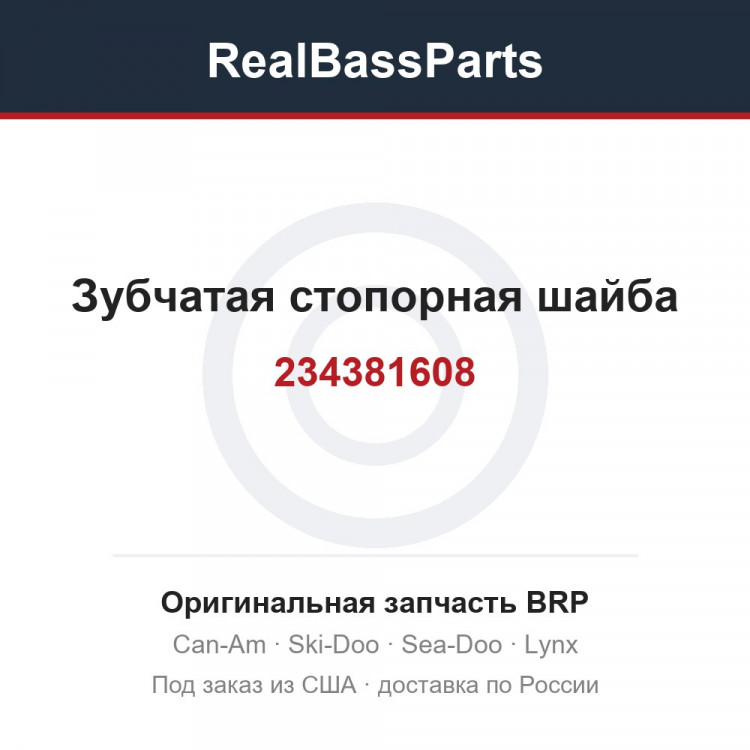 234381608 Зубчатая стопорная шайба
