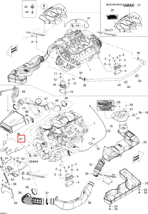 Резиновый накладка Sea-Doo 293830124