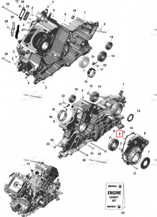 Шарикоподшипник Can-Am Outlander 4x4 XT 1000R (2025) (420632749)