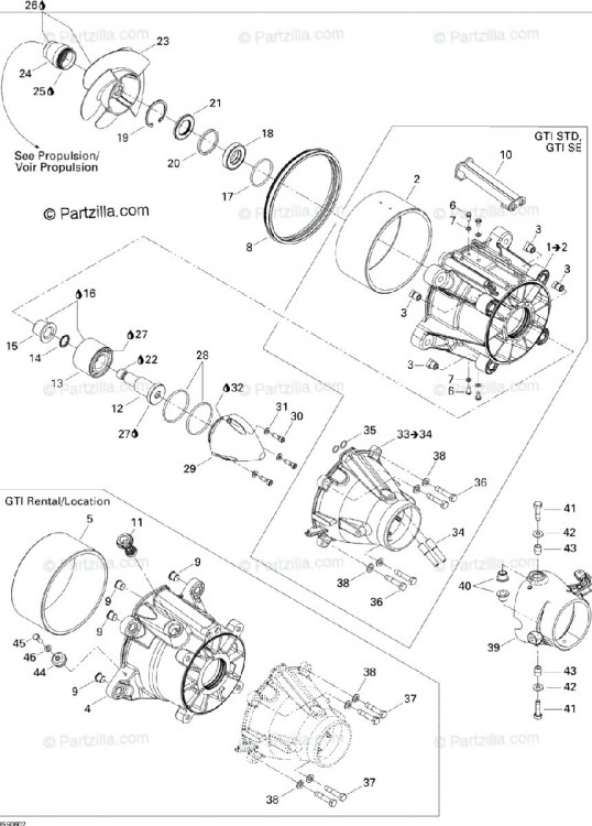 267000262 COUVERCLE TURB.*COVER-IMPELLER  Крышка конусная водомета