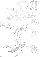 Правый пластина Locking Ski-Doo Expedition TUV V800 4-TEC (2009) (605448861)