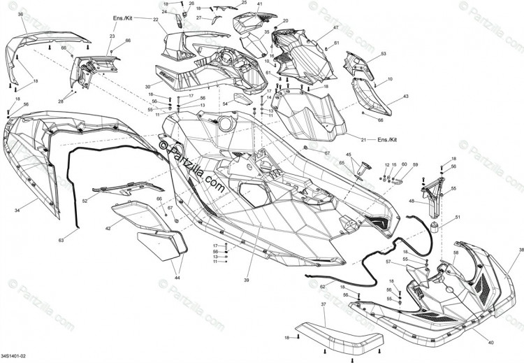 293250341 Seal Joint Deck Front Spark