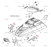 Пластина болт Polaris Widetrak LX (2006) (5242948)