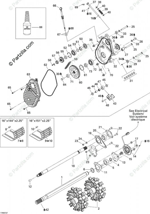 504152730 Гусеница 16 X 144 X 2.25 ASS'Y. INCLUDES 8 TO 9