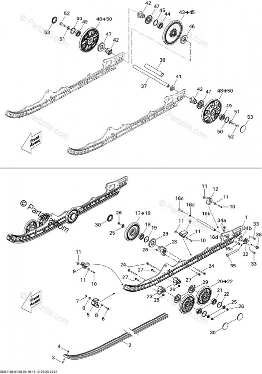503192424 WHEEL 180  Ролик подвески 180мм, наружний, красный