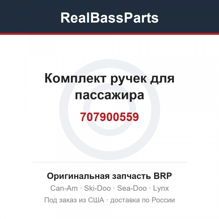 707900559 Комплект ручек для пассажира
