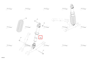 Задний амортизатор в сборе b Can-Am 706005696