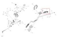 709403096 Ручка резинка грипса руля правая для квадроциклов Can-Am OUTLANDER G3 XMR