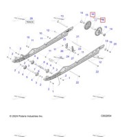 1590459 Колесо SPOKE в сборе 7.25 включает подшипник и фиксатор кольцо
