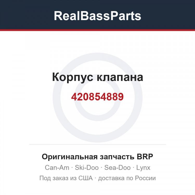 420854889 Корпус клапана