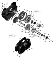 V ремень Can-Am Maverick Turbo RR XRC (2022) (420280652)