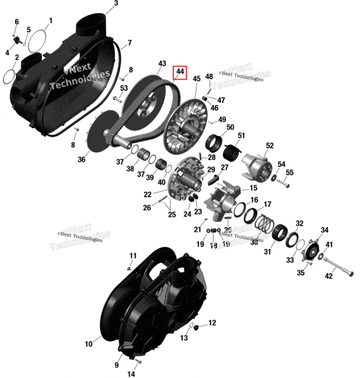 V ремень Can-Am Maverick Turbo RR XRC (2022) (420280652)