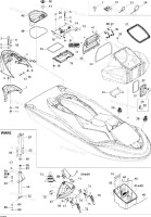 269501478 PLATEAU AMOVI. *REMOVABLE TRAY  Лоток пластиковый для гидроцикла