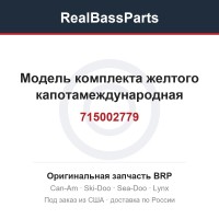 715002779 Модель комплекта желтого капотамеждународная