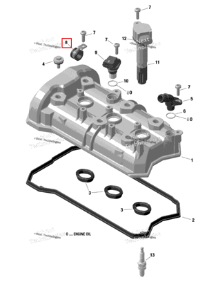 Хомут кабеля 15/ M6 Sea-Doo 420851494