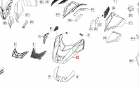 517305818 Капот 800 Ski-Doo Lynx