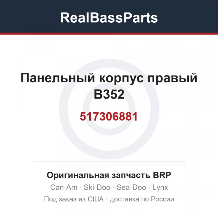 517306881 Панельный корпус правый B352