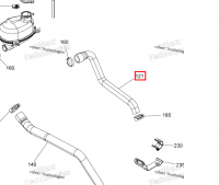 709200310 Патрубок системы охлаждения для квадроциклов Can-Am 