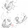 2635745-293 Панель передняя нижняя красная для снегоходов Polaris AXYS 2635745-293