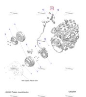 5458243 Фиксатор статор провод