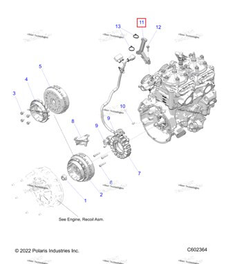5458243 Фиксатор статор провод