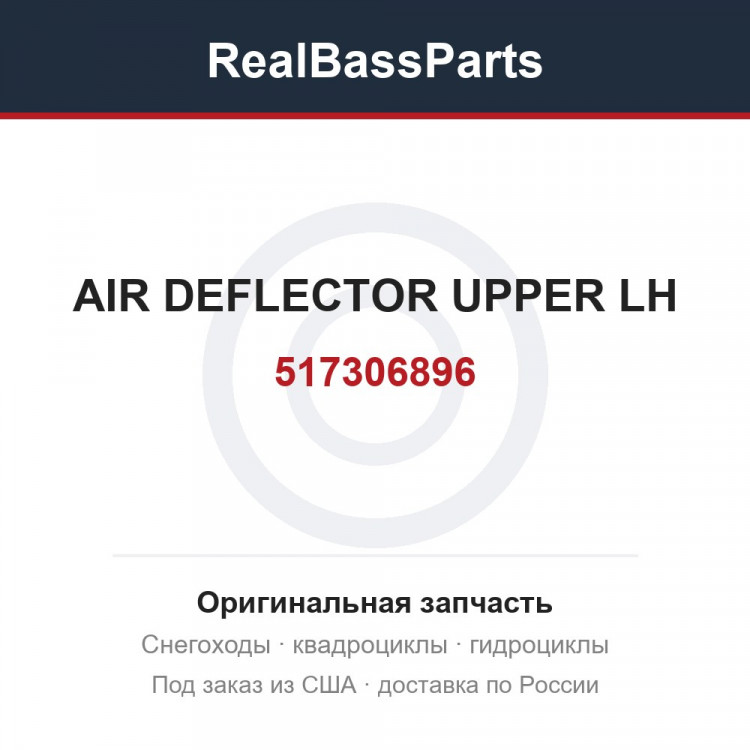 517306896 AIR DEFLECTOR UPPER LH