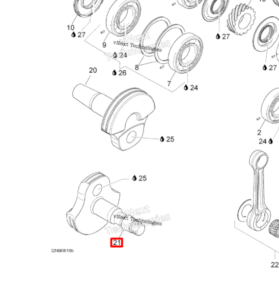 420818697 Щека коленвала MAG Ski-Doo 420818693