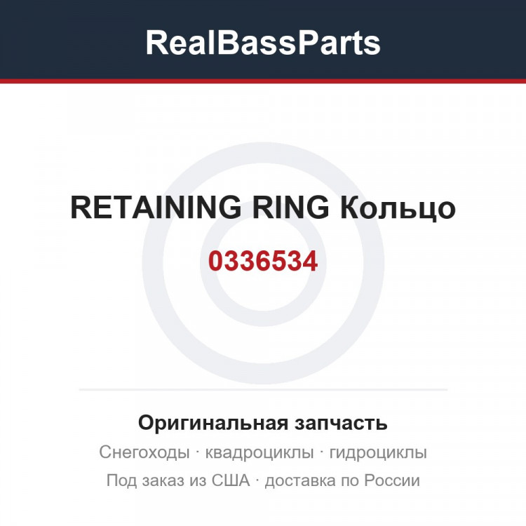 0336534 RETAINING RING  Кольцо