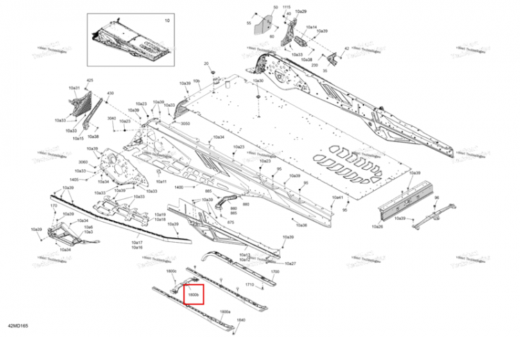 Центральный Protective Structure Ski-Doo Expedition 900 ACE SE (2024) (518333936)