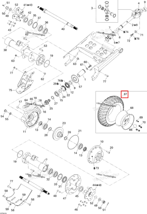 Задний шина STD Can-Am 705500601