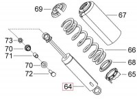 503192991 Амортизатор снегохода Ski-Doo 503191593
