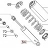 503192991 Амортизатор снегохода Ski-Doo 503191593