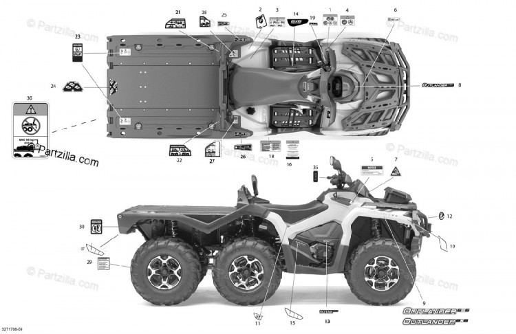 704906116 Наклейка на капсулу XT 6X6