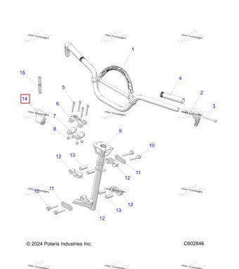 5458748 Хомут руль провод NOT USED с руль BAG