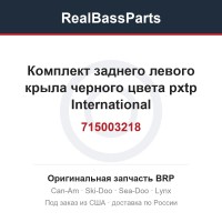 715003218 Комплект заднего левого крыла черного цвета pxtp International