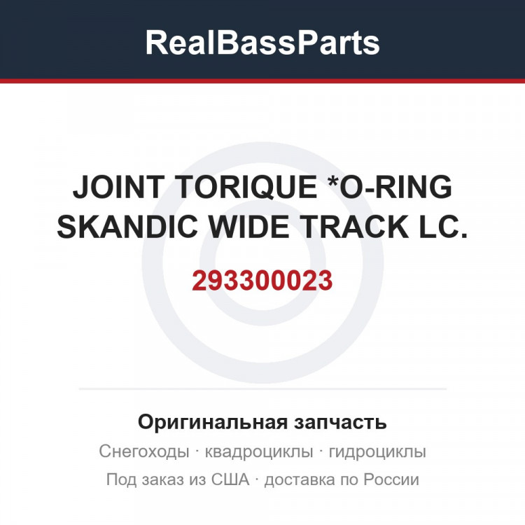 293300023 JOINT TORIQUE *O-RING SKANDIC WIDE TRACK LC.