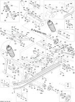 425-56-80 Склиза для Ski-Doo 605355362, M5347724, 560315500, 560315200, 560314900, 560102300, 560102200, 503190531, 503190443, 503190384, 503189639