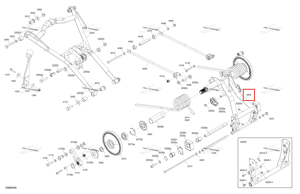 Задний подвески рычаг в сборе Included 3000 to 3000 u Ski-Doo 503196379