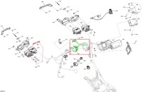 710007301 Пульт блок кнопок левый для квадроциклов Can-Am OUTLANDER G3