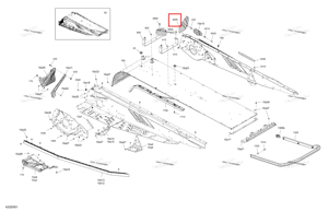 Bright белый правый подножка Ski-Doo 518334714