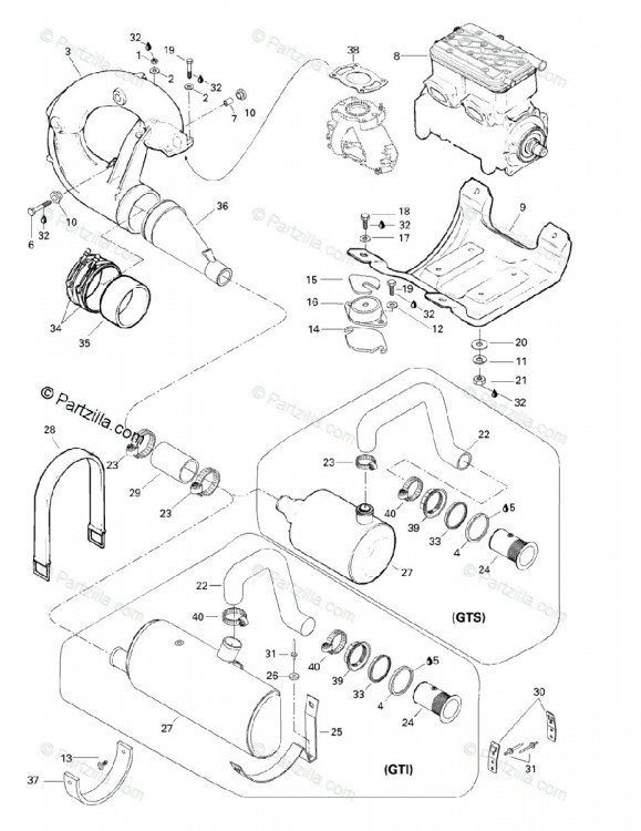 274000529 BOYAU ECHAPP.  *HOSE-EXHAUST