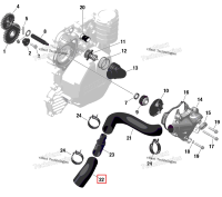 Литой шланг Ski-Doo Expedition 900 ACE SE (2024) (420201507)
