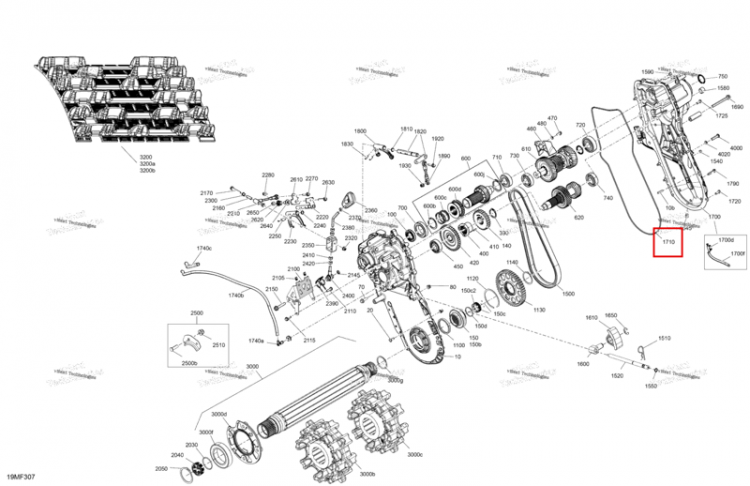 Уплотнительное кольцо сальник Ski-Doo Expedition LE 900 ACE Turbo (2026) (293300288)