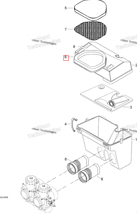 Уплотнительный поролон Ski-Doo Skandic SUV (2009) (M5342959)